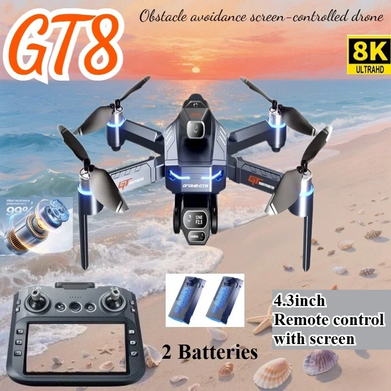 Drone Camera Night Vision - Drone 4K HD GT8 caméra évitement