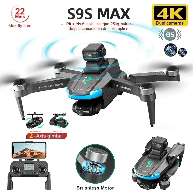 Drone Camera Wide Angle - Nouveau S9S MAX MINI Drone 4K