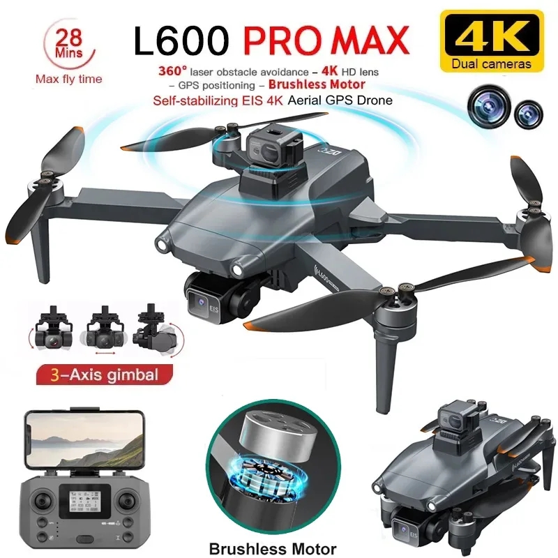 Drone Camera Wide Angle - Drone GPS professionnel L600 PRO MAX