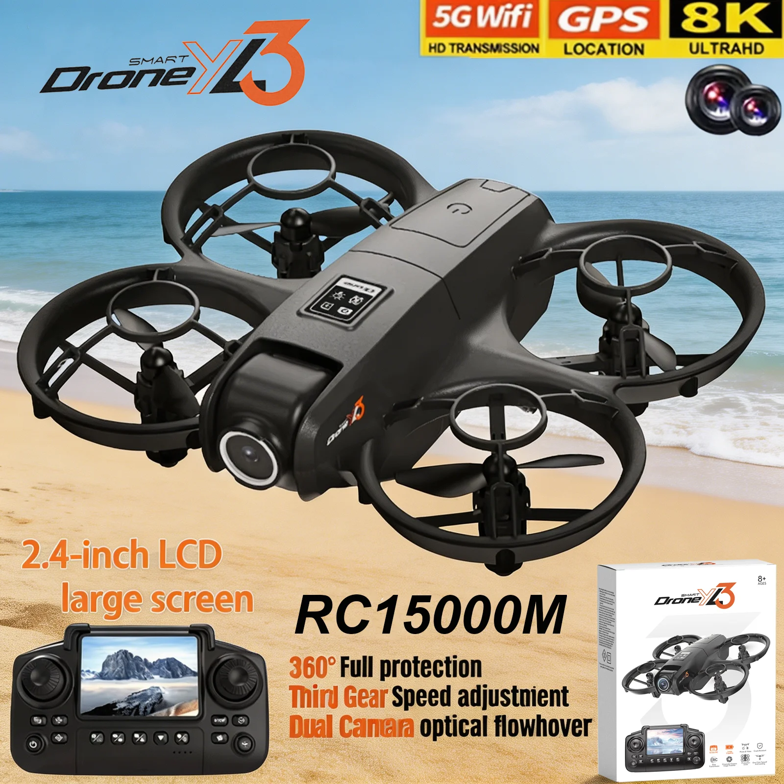 Drone Camera Wide Angle - Nouveau Drone RC YL3 8K 1080P