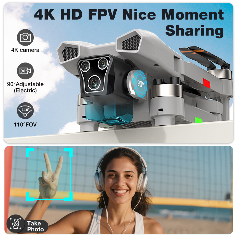 NOUVEAU Drone L017 Pro Brushle - Drone Camera Wide Angle avis et prix
